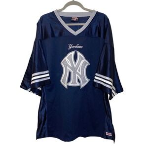 NWT New York Yankees Vintage Stitches MLB Jersey XL Navy Mesh Embroidered Logo